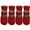 Red, variant on 4PCS Anti-Slip Cute Pet Paw Protectors Waterproof Warm Dog Foot Covers Winter Dog Shoes Puppy Boots Dog Snow Shoes BLUE M 3-7.5KG