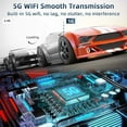 thumbnail image 5 of Duomigo Wireless HDMI Transmitter & Receiver Kit, 4K to 1080P Converter with Dual-Band 2.4G/5GHz WiFi, Plug & Play HDMI Extender for HD Streaming from Laptop/PC/Projector to TV/Monitor, 5 of 8