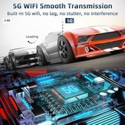 Duomigo Wireless HDMI Transmitter & Receiver Kit, 4K to 1080P Converter with Dual-Band 2.4G/5GHz WiFi, Plug & Play HDMI Extender for HD Streaming from Laptop/PC/Projector to TV/Monitor