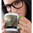 thumbnail image 2 of 3dRose, Two Dutch Vessels Close Hauled in a Strong Breeze by Willem Van De Velde the Younger, 15oz Two-Tone Green Mug, 2 of 7