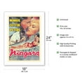 thumbnail image 2 of Niagra - Starring Marilyn Monroe & Joseph Cotton - Vintage Film Noir Movie Poster c.1953 - Fine Art Matte Paper Print (Unframed) 18x24in, 2 of 4