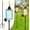 Multi Color-4 Pack, variant on 4 Pack Glass Garden Torch for Outside 12 oz, Upgraded 61-Inch Outdoor Citronella Torches with 5-Prong Grounded Stake, Height Adjustable Garden Décor Torch for Patio Pathway Party
