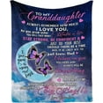 thumbnail image 1 of LHSHID Personalized Lover Name Message Text Blanket to My Granddaughter from Grandma and Grandpa Always Remember How Much I Love You Hug Blanket Throws Gifts, 1 of 6