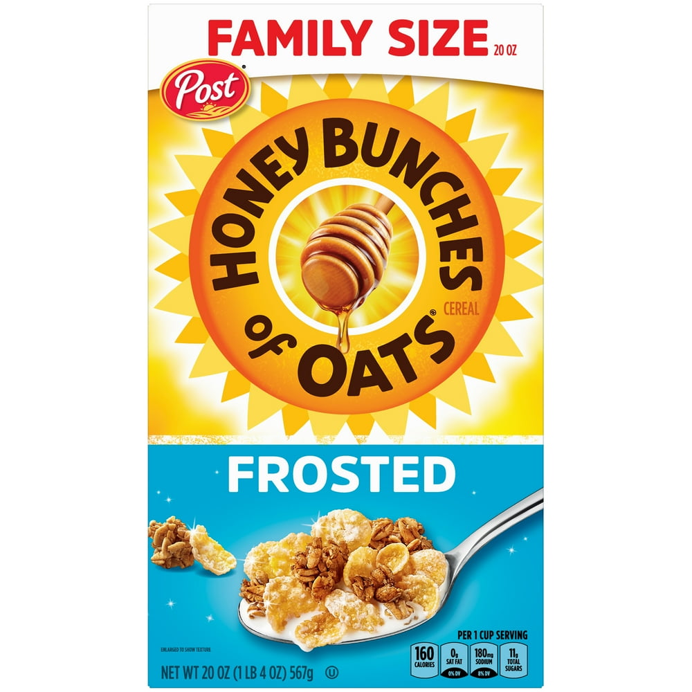 Honey Bunches of Oats Frosted Breakfast Cereal, Cholesterol Free, Low