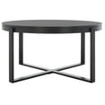 thumbnail image 5 of SAFAVIEH Navya Mid-Century Round Coffee Table, Black, 5 of 10