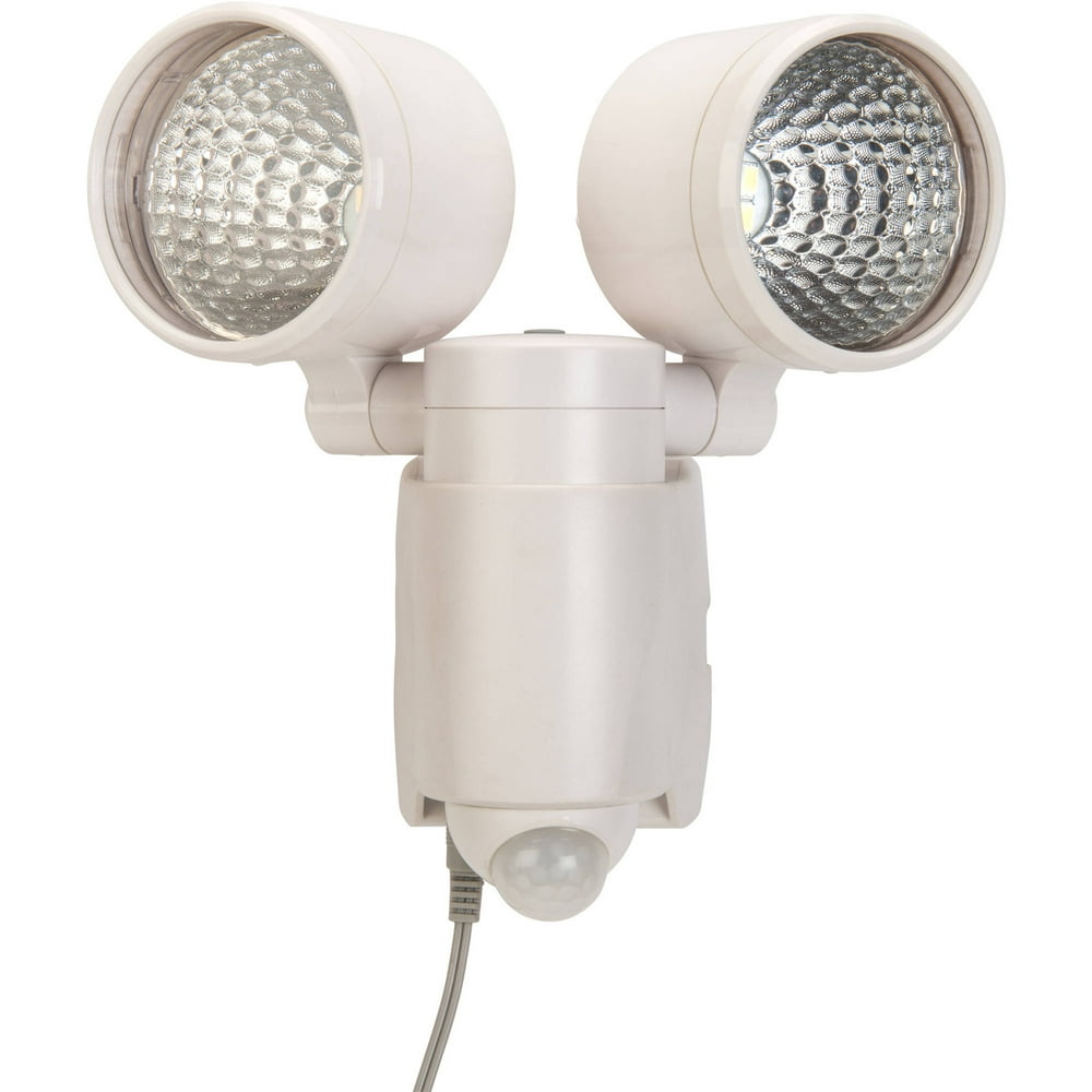 Brink's LED Solar Powered MotionActivated Security Light, White Finish