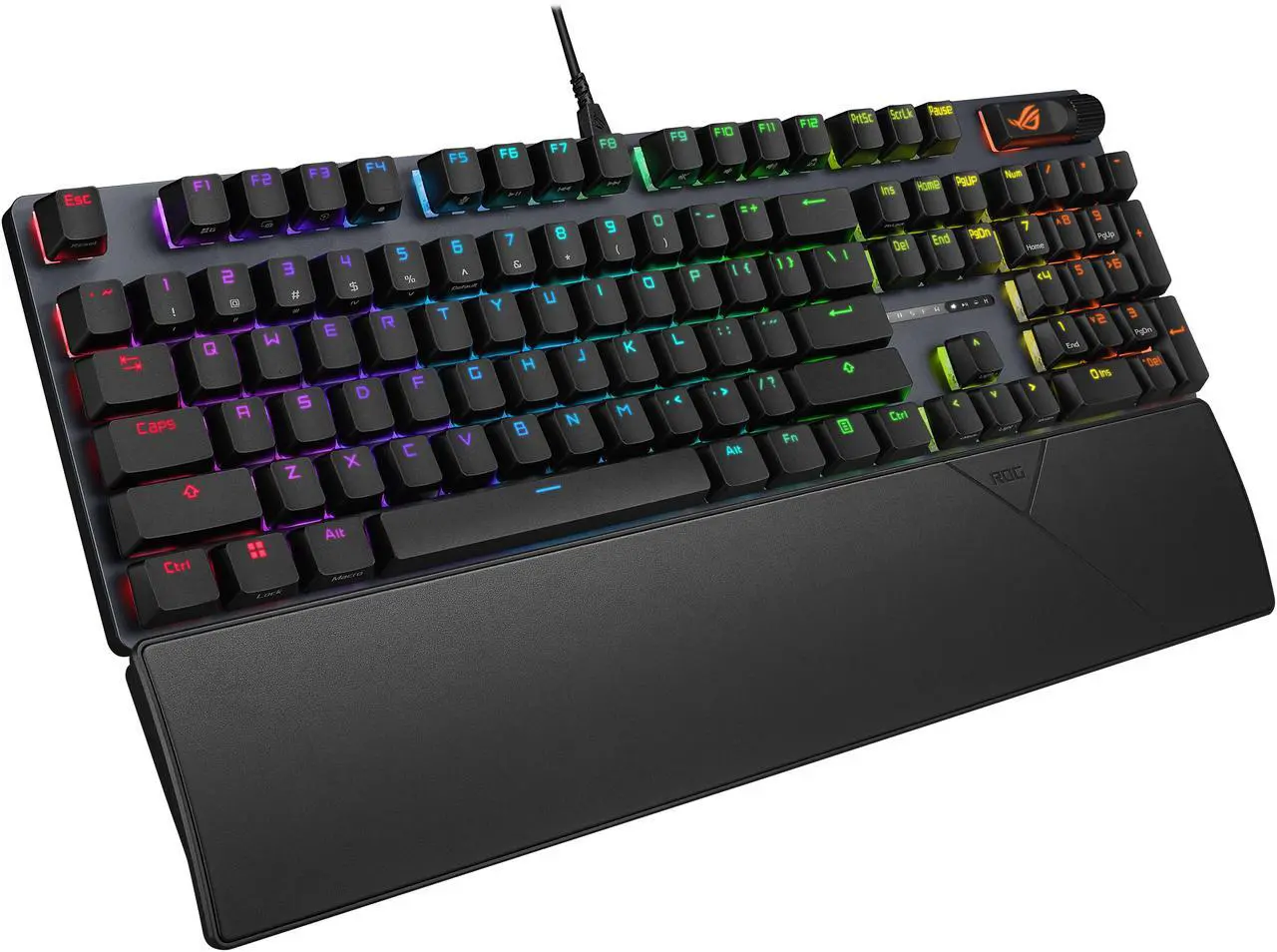 ASUS ROG Strix Scope II X Wired USB Mechanical Gaming Keyboard - 100% Full-Size, Hot Swappable Pre-lubed ROG NX Storm V2 Clicky Switches, PBT Keycaps, RGB, PC/Mac Support - Black