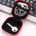 thumbnail image 5 of Mini bolsa de cuero rígido con cremallera para guardar auriculares Xhegex, estuche para guardar auriculares, regalo para el hogar, 5 of 5
