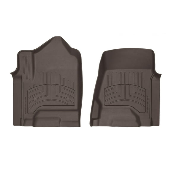 WeatherTech FloorLiner HP Custom Fit Floor Mats compatible with Tahoe, Silverado 1500, Escalade ESV, Escalade, Suburban, Sierra 1500 - 1st Row (Driver & Passenger), Cocoa