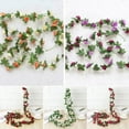 thumbnail image 5 of 1 Pack 66FT Flower Garland Artificial Rose Floral Garland Cute Hanging Floral Vines Garland Decoration for Room Wall Backdrop Wedding Party Table Mantle Arch Garden Pink, 5 of 11