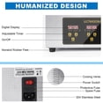 thumbnail image 6 of 30L/ 7.9 Gal Professional Ultrasonic Cleaner with Digital Timer&Heater(600W Heater,500W Ultrasonic),Ultrasonic Carburetor Cleaner for Wrench Tools Mental Instrument Apparatus, 6 of 7