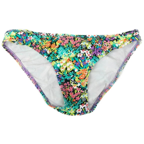 Rampage Women's Floral Print Classic Bikini Swim Bottom