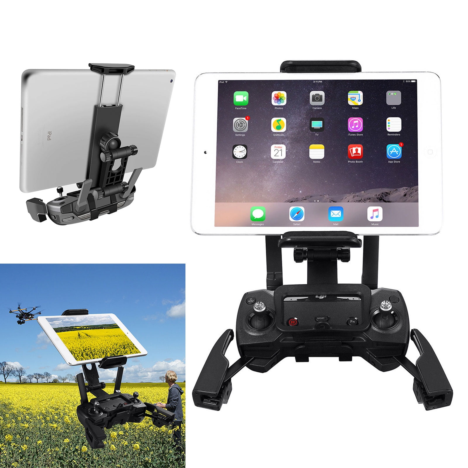 Eeekit New Aluminum Foldable Tablet Ipad Mount Holder Extender