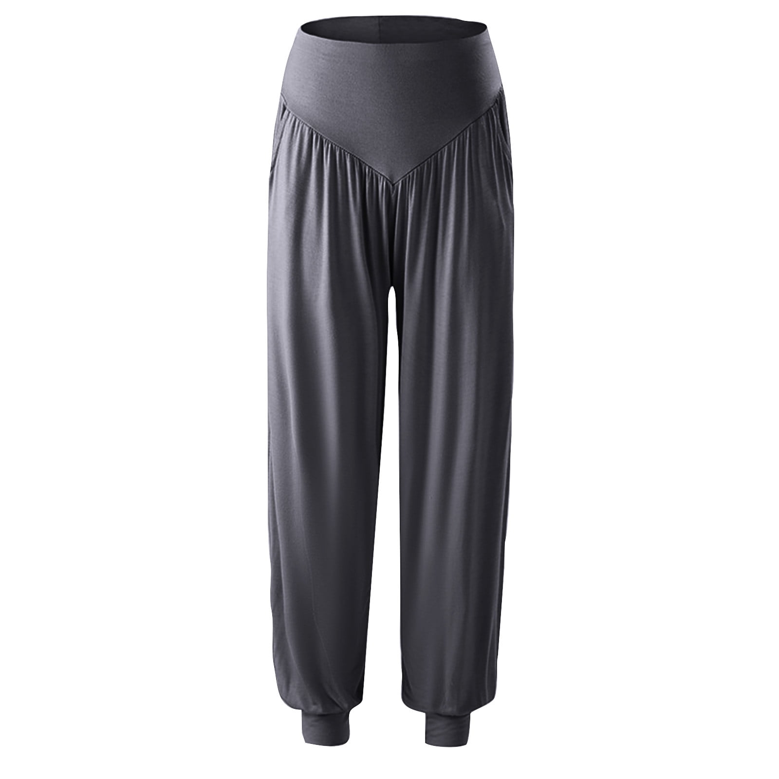 Luxalzxs Women's Hippie Harem Pants Plus Size Flowy Lounge Yoga