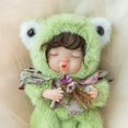 thumbnail image 1 of Muñeca Reborn Vvioxiu Reborn, 25 cm, realista, con disfraz de rana verde, 1 of 7