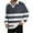 Navy, variant on Men's Casual Fashion Printed Lapel Long Sleeve Knitted Bottoming Shirt Top with Patchwork Stripe Print for Modern Pattern, Unique Layering Piece,Navy,2XL