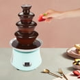 thumbnail image 3 of ToppiJoy 4 Tier Chocolate Fountain Machine, 180W Electric Chocolate Fountain Machine for Gatherings Weddings Birthdays (Blue), 3 of 12