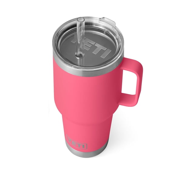 Taza YETI Rambler de 1 litro con tapa de pajita de acero inoxidable con aislamiento al vacío