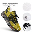 thumbnail image 4 of Paisley Bandana Pattern Yellow Walking Shoes for Men Woman Lightweight Tennis Fashion Elastic Sports Shoes Cushion Basketball Shoes, 4 of 7