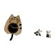 thumbnail image 5 of Adorno De Reloj De Pared Con Forma De Gato Panda, Silencioso, Colgante, Para Cocina, Oficina, Regalo De Inauguración, Sujetalibros De Resina, Figura Decorativa Para Escritorio O Dormitorio., 5 of 8