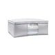 thumbnail image 1 of Contenedor de almacenamiento de ropa, bolsa de almacenamiento de edredón, organizador plegable de tela no tejida creativa, caja de cubo para ropa de c Gris XXL, 1 of 9