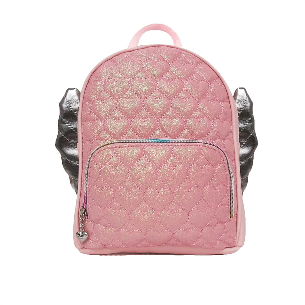 OMG Accessories - OMG! Accessories Glitter Hearts Winged Mini Backpack ...
