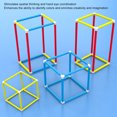 thumbnail image 4 of Geometric Building Toy, Multi Vibrant Colors Building Stick Blocks Interactive Educational Portable  for Family Classroom, 4 of 7