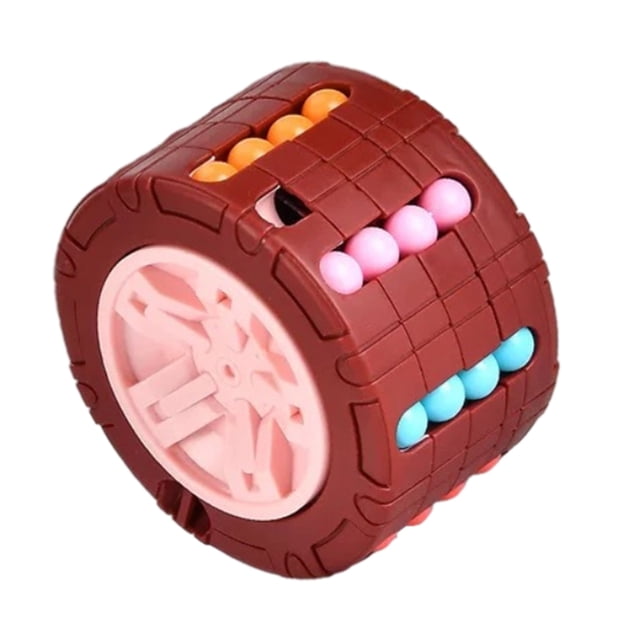 Cubo de cilindro 3D, rompecabezas, juguete mágico, cilindro de frijol giratorio y deslizante, juegos de rompecabezas, juguete para aliviar el estrés para niños