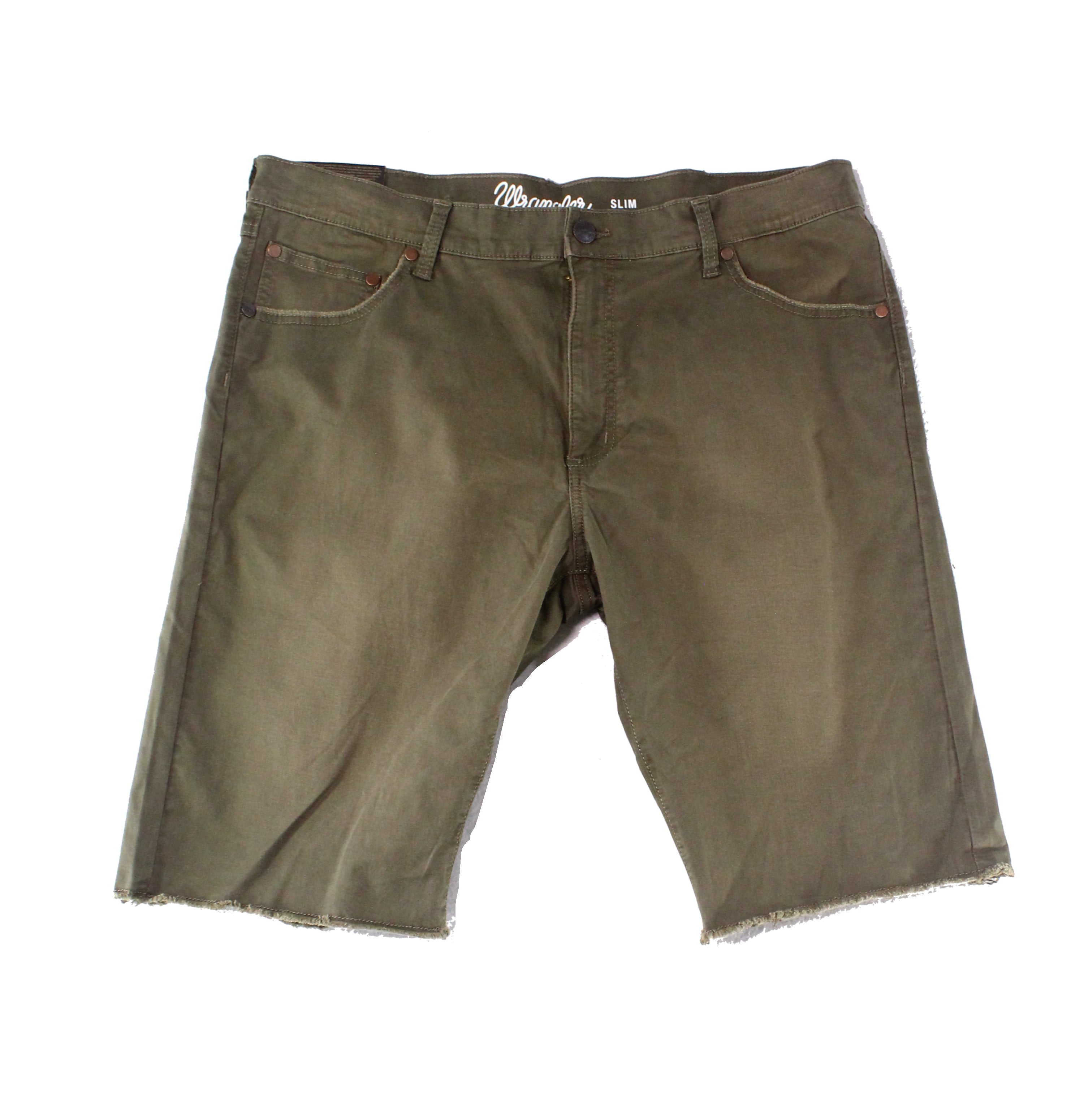 Wrangler Shorts - Mens Slim Fit Cutoff Hem Twill Casual Shorts 38 ...