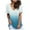 Light blue, variant on SHITINN Fashion Women's Loose Casual Gradient V Neck Tops T Shirt Short Sleeve Women's Blouse Short Sleeve Tops for Women Women's Clothing Women Shirts