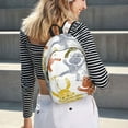 thumbnail image 6 of Naloa Cartoon Monkey Canvas Backpack for Men Women Rucksack Casual Travel Daypack College Tote Satchel Bookbag for Teens-Medium, 6 of 7