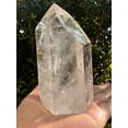 thumbnail image 2 of Premium Clear Quartz Obelisk, Standing Polished Clear Quartz Point (22-23 oz), 2 of 9