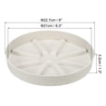 thumbnail image 2 of Uxcell 6 Inch Plant Saucers Tray, Durable Plastic Round Flower Pot Drip Tray, White 2Pcs, White 9 Inch, 2 of 5
