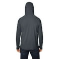thumbnail image 2 of North End NE105 Unisex JAQ Stretch Performance Hooded Long Sleeve T-Shirt-Carbon-L, 2 of 3