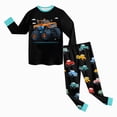 thumbnail image 5 of CAUYDY 24M 2T 3T 4T 5T Toddler Boys Pajamas Child Clothes Fall Winter Long Sleeve Top and Pants 2PCS Set Baby Sleepers Little Kids Outfits for Boy Sizes 3-4 Years,Black, 5 of 9
