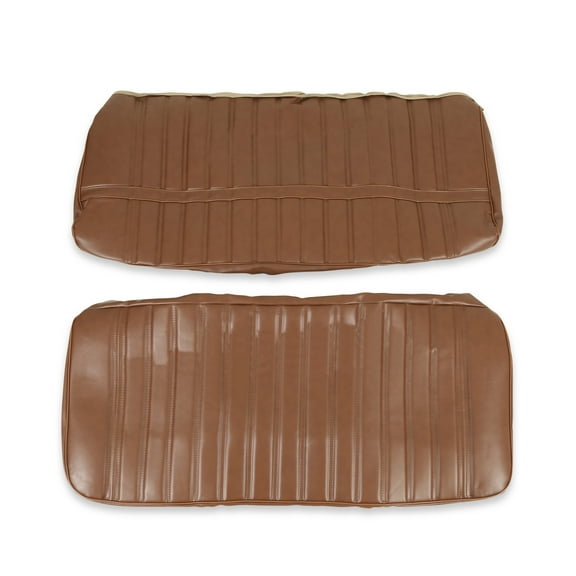 Brothers Trucks UP80V01DKSADDLE Front Bench Seat Cover - Madrid Vinyl - Saddle