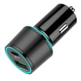 thumbnail image 1 of Nuevo cargador para coche de metal con doble puerto QC3.0. Levamdar 2033052, 1 of 8