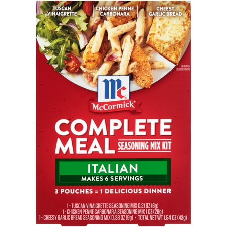 McCormick Italian Dinner Complete Meals, 1.54 oz