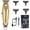 Gold, variant on KEMEI Professional Beard and Hair Trimmer for Men, Cordless T-Blade Trimmers, Electric Hair Clippers for Barbers and Stylists, All Body Grooming Model 1949