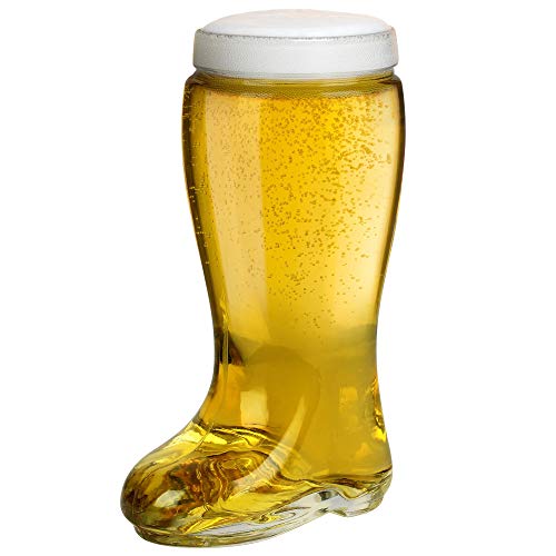 Das Boot Style One Liter Beer Glass Oktoberfest Themed Large Drinking Boot German Boot Glass