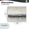 thumbnail image 4 of Stupell Industries Contemporary Misty Muted Horizon White Framed Giclee Art, 14 x 11, by Riley B, 4 of 8