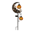 thumbnail image 2 of Halloween Solar Garden Stake Lights, 34 Inch Pumpkin Ghost Bat Pathway Lamp with LED Lanterns, Waterproof Outdoor Solar Yard Ground Light, Halloween Decorations for Lawn Patio Fence, 2 of 7