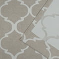 thumbnail image 4 of Nicole Miller Treillage Woven Room Darkening Blackout Hidden Tab/Rod Pocket Top Curtain Panel Pair, 52"x84", Linen, 4 of 7