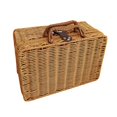 thumbnail image 1 of Storage Box Basket Seagrass Baskets Wicker Suitcase Leather Look Strap Lock Artificial Wooden Woven Organizer Rattan, 1 of 11