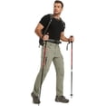 thumbnail image 5 of Hiauspor Convertible Hiking Cargo Work Pants Elastic Waist with 6 Pockers Green 4XL, 5 of 6