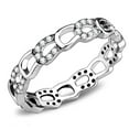 thumbnail image 1 of Bague pour Femmes en Acier Inoxydable Poli avec AAA Grade CZ en Clair - Taille 8, 1 of 1
