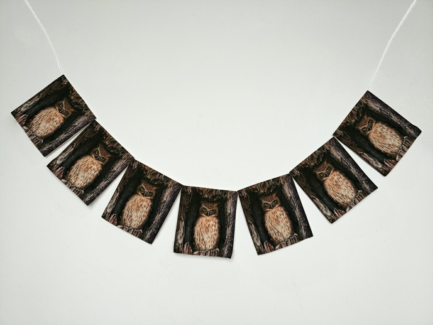 African Print Bunting Pennant Necklace