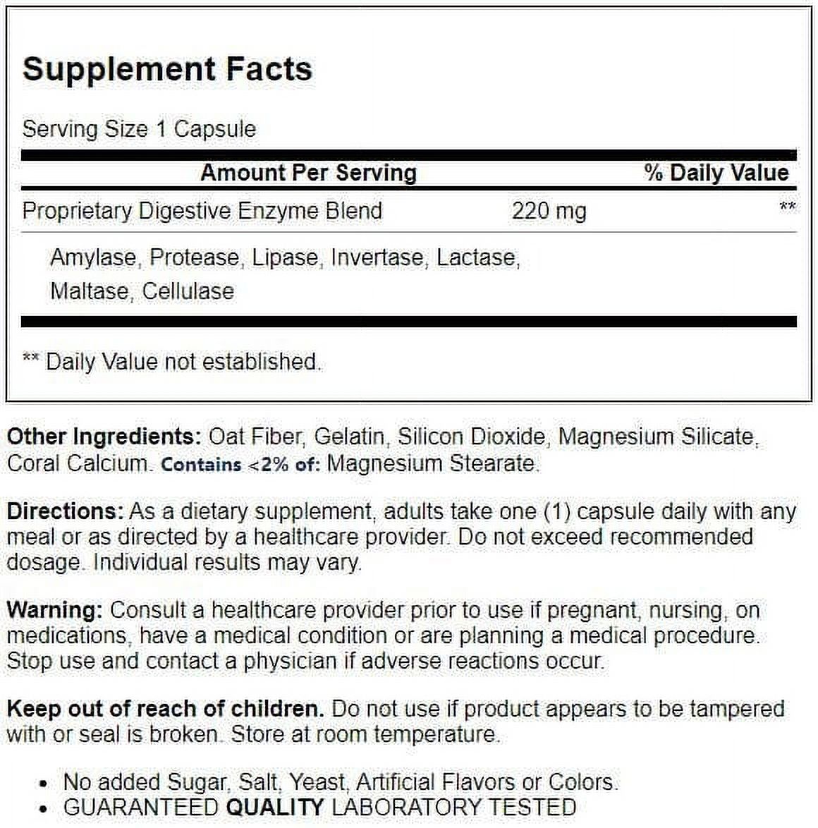 21st Century Digestive Enzymes Capsules 60 Each