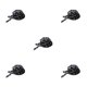 thumbnail image 1 of sweethay Mujer Hombre Gorros Cocinero Cocinero Trabajo Catering Gorros Cocina Vajilla Negra Vajilla Negra 5Conjunto, 1 of 6