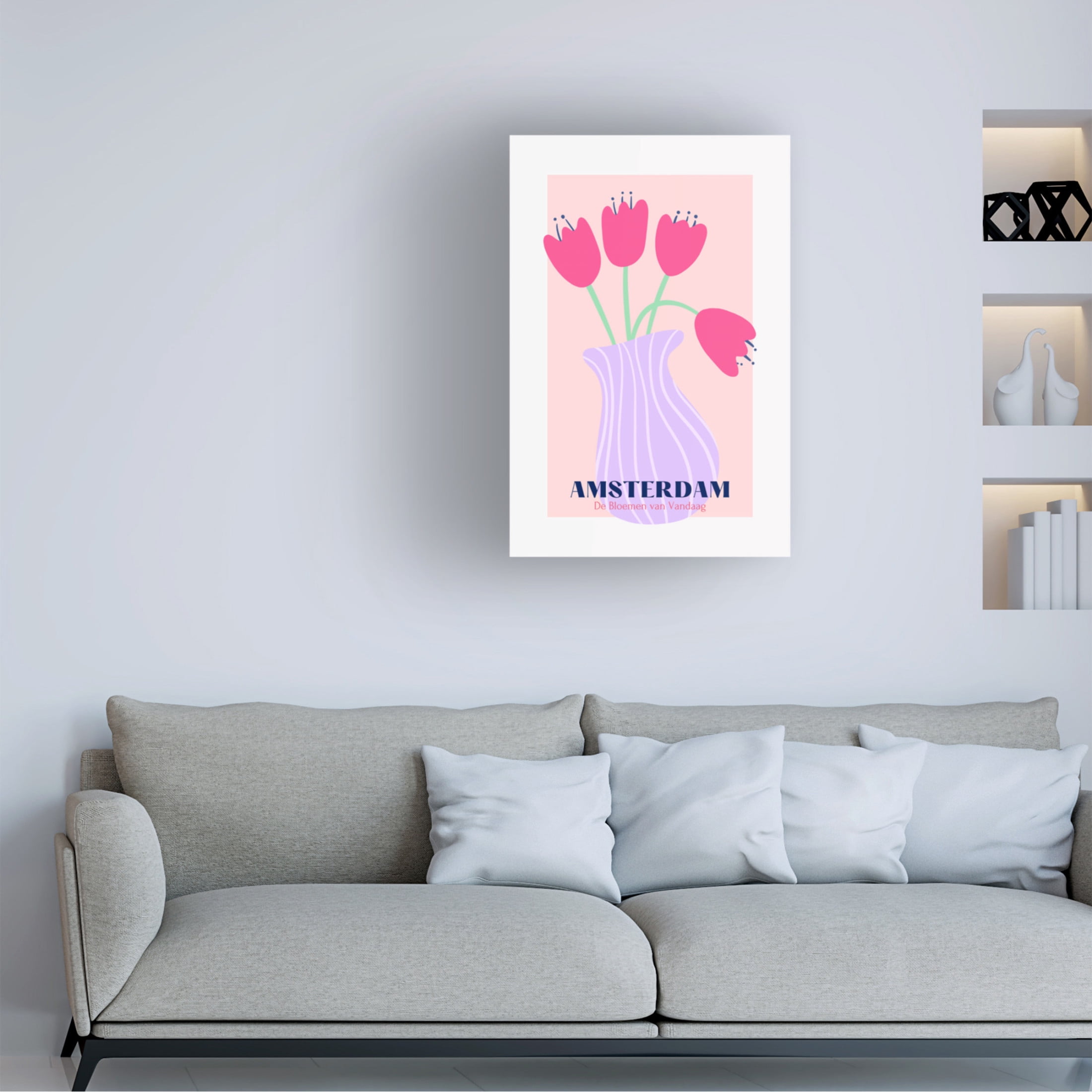 Trademark Fine Art Athene Fritsch Amsterdam Tulips Canvas Wall Art